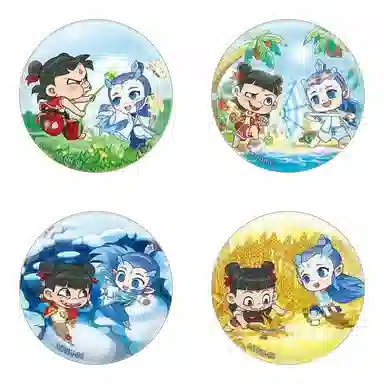 卡游 哪吒之魔童闹海拥抱系列四季系列 徽章