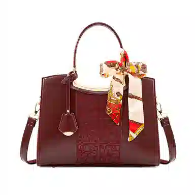 维尼奥 高级感国风刺绣新娘结婚包复古时尚休闲百搭托特包新中式气质妈妈包 合成革 单肩斜挎手提包 女款 红色