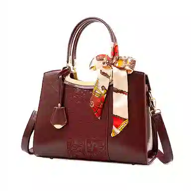 维尼奥 高级感国风刺绣新娘结婚包复古时尚休闲百搭托特包新中式气质妈妈包 合成革 单肩斜挎手提包 女款 红色