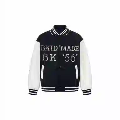 美式复古潮流拼接设计个性百搭棒球服 男女同款