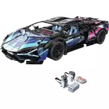 巴巴泥 兰博保时捷布加迪遥控赛车 拼装模型