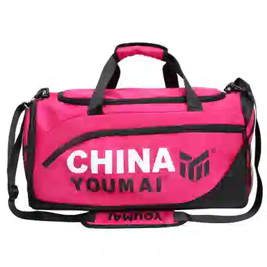 德力熊 多功能运动训练 尼龙 健身包 男女同款情侣款 黑色粉色卡其色玫红色黄色军绿色