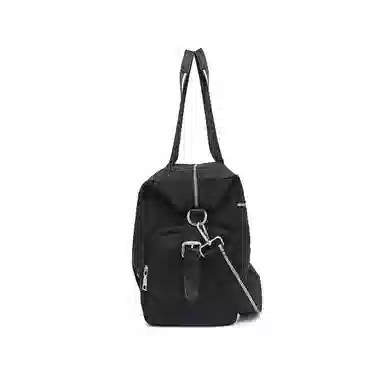 老人头 休闲运动通勤出行多功能大容量手提单肩斜挎包 织物 旅行包 女款 黑色