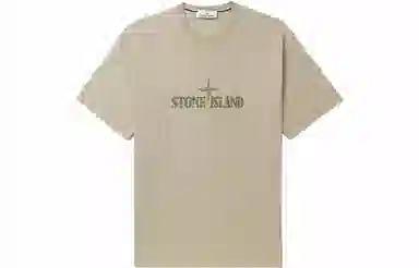 Stone Island Logo Crewneck T-Shirt Light Grey
