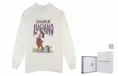 Charlie Luciano Pinocchio Graphic Crewneck White