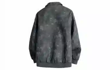 王者荣耀 鲁班七号星空梦想款 简约复古反光银品纯色基础款翻领高级感宽松休闲拉链时尚百搭夹克 男女同款