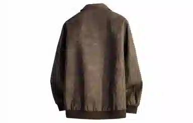 王者荣耀 鲁班七号星空梦想款 简约复古反光银品纯色基础款翻领高级感宽松休闲拉链时尚百搭夹克 男女同款