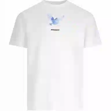 ADER ERROR Graphic Print Crewneck T-Shirt White
