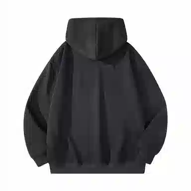 红蜻蜓 春秋显瘦简约小众美式高街休闲百搭高级感连帽卫衣 男女同款 黑色