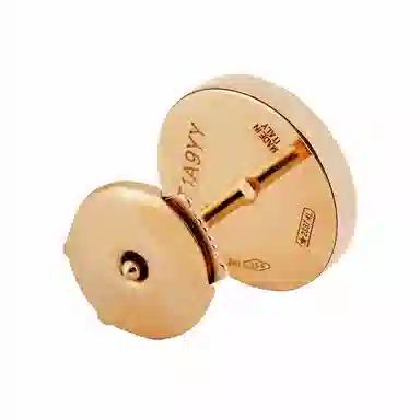 BVLGARI 18k Rose Gold Mother-of-Pearl Stud