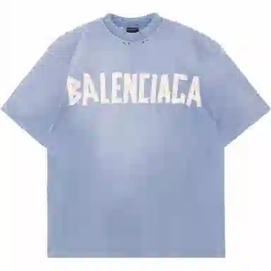 Balenciaga Tape Type T-Shirt Blue