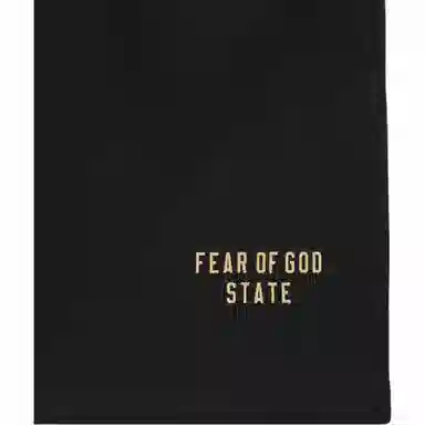 Fear of God Essentials Fleece Soccer Short Obsidian Black