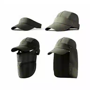 【一件顶4件】 南极人 夏季防紫外线遮阳帽子速干透气钓鱼帽空顶遮全脸面罩护颈太阳帽户外徒步登山防泼水 轻便 防晒帽 男女同款情侣款