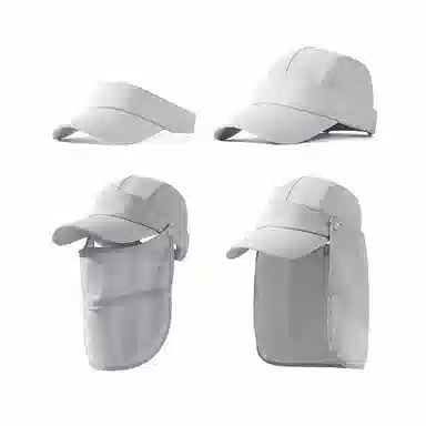 【一件顶4件】 南极人 夏季防紫外线遮阳帽子速干透气钓鱼帽空顶遮全脸面罩护颈太阳帽户外徒步登山防泼水 轻便 防晒帽 男女同款情侣款