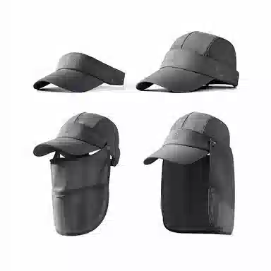 【一件顶4件】 南极人 夏季防紫外线遮阳帽子速干透气钓鱼帽空顶遮全脸面罩护颈太阳帽户外徒步登山防泼水 轻便 防晒帽 男女同款情侣款