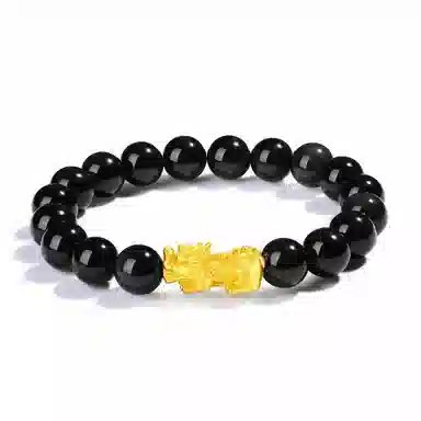 【普陀山官方已过香】 普陀山文创 爱意永恒情定终生心心相印 新中式能量磁场#好运 貔貅 草莓晶 手串 男女同款情侣款