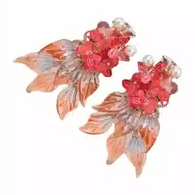 蒙妮 超仙锦鲤 玻璃 琉璃 发夹 男女同款情侣款