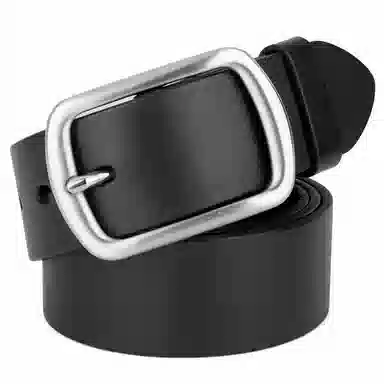 牛当家 商务 不锈钢日字针扣真皮 皮带 男款