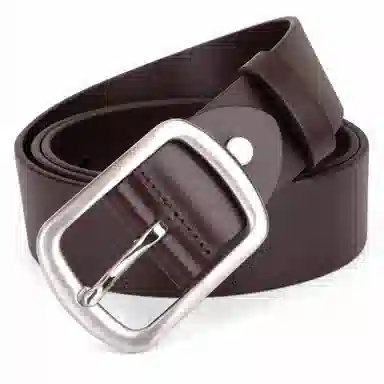 牛当家 商务 不锈钢日字针扣真皮 皮带 男款