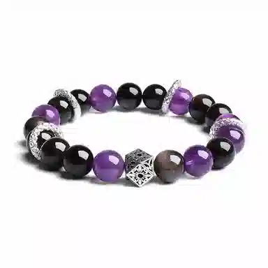 印象眸 【前途似锦 学业上岸】 新中式九紫离火紫气东来气质高级感本命年转运接好运 礼盒包装#好运 水晶 手串 女款