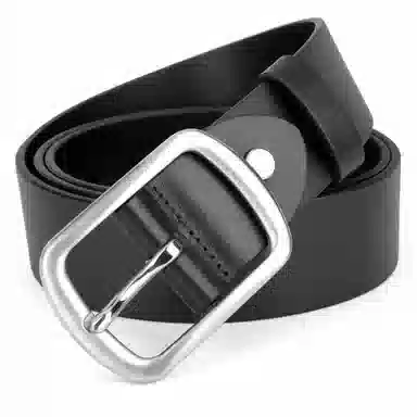 牛当家 商务 不锈钢日字针扣真皮 皮带 男款