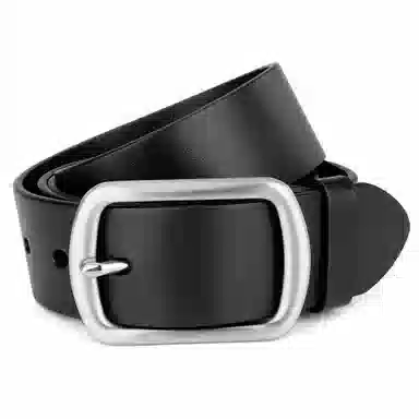 牛当家 商务 不锈钢日字针扣真皮 皮带 男款