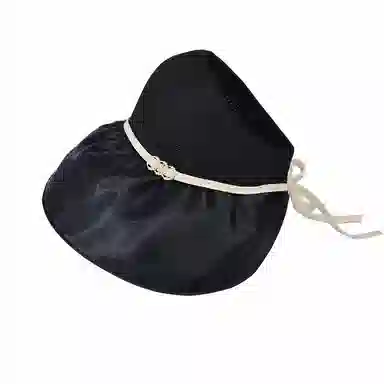 山一丸 夏季帽子彩胶大檐防晒遮阳帽韩版时尚户外出游空顶太阳帽 涤纶 渔夫帽 男女同款情侣款