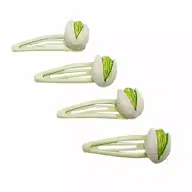 简应舒 开心果夹子夹头发碎侧边夹子小发卡 树脂 发夹 女款