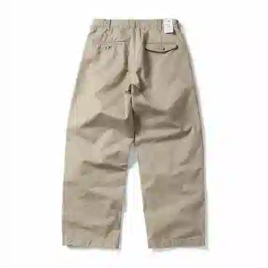 赞仕 美式复古重工水洗纯色直筒高街宽松休闲裤 男款