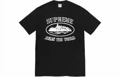 Supreme x Corteiz Rule The World Tee Black