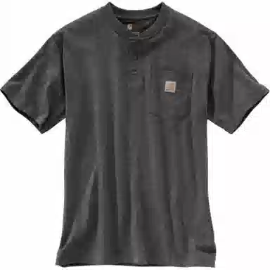 Carhartt K84 LOOSE FIT HEAVYWEIGHT SHORT-SLEEVE POCKET HENLEY T-SHIRT LogoT