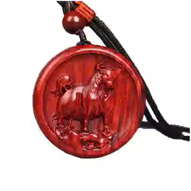 工匠一族 十二生肖牌木作挂件平安无事牌 紫檀属 吊坠 男女同款情侣款