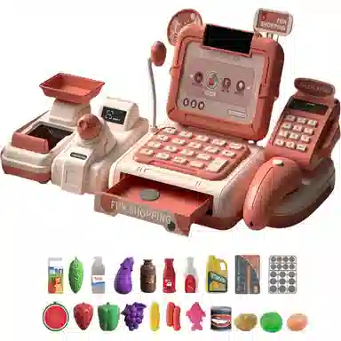 古欧 超市收银机 过家家收银台 数学启蒙 早教益智玩具