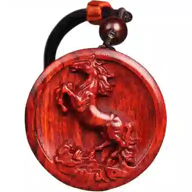 工匠一族 十二生肖牌木作挂件平安无事牌 紫檀属 吊坠 男女同款情侣款