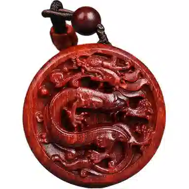 工匠一族 十二生肖牌木作挂件平安无事牌 紫檀属 吊坠 男女同款情侣款