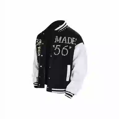 美式复古潮流拼接设计个性百搭棒球服 男女同款