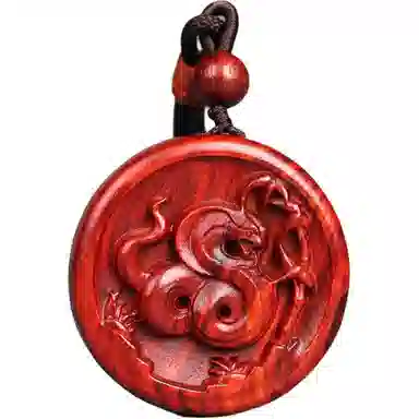 工匠一族 十二生肖牌木作挂件平安无事牌 紫檀属 吊坠 男女同款情侣款