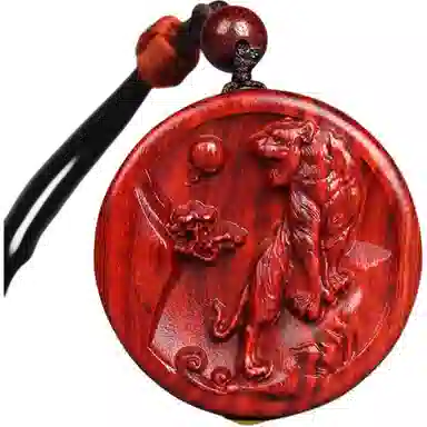 工匠一族 十二生肖牌木作挂件平安无事牌 紫檀属 吊坠 男女同款情侣款