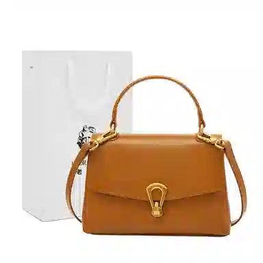 老人头 百搭 牛皮 斜挎手提包 常规 女款 多色