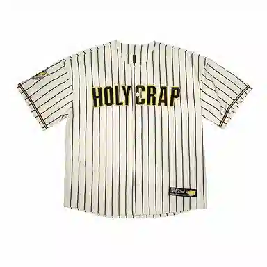 Holycrap Striped Crewneck Tee