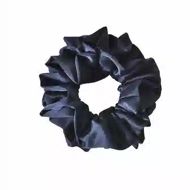 左欧 韩国纯色  大肠圈简约气质 复古法式粗大号缎面发绳 布艺 发圈 女款