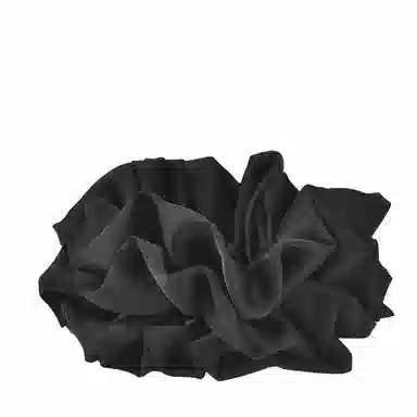 左欧 韩国纯色  大肠圈简约气质 复古法式粗大号缎面发绳 布艺 发圈 女款