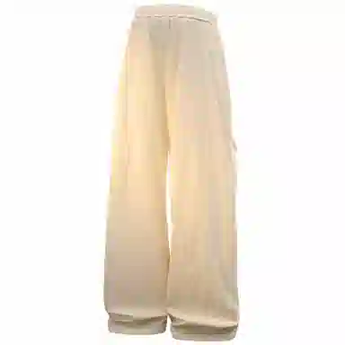 大卫贝肯 宽松简约纯色系带休闲裤 男女同款