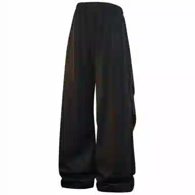 大卫贝肯 宽松简约纯色系带休闲裤 男女同款