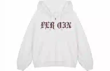 FREO3N SS23 Ring Retro Gothic Letter Print Hoodie