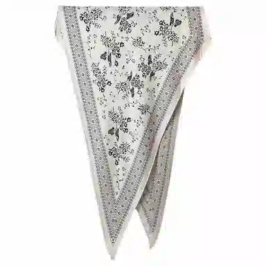 山一丸 秋冬薄款丝羊绒菱形 羊毛 丝巾 女款