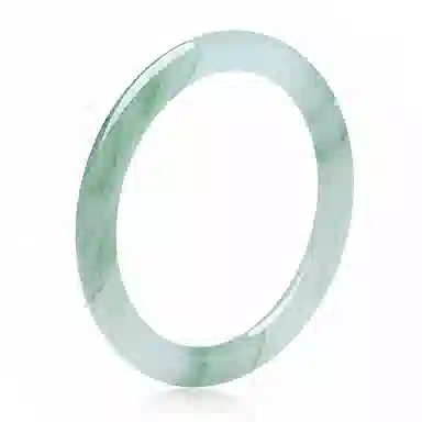 印象眸 青山黛白月光美人镯 新中式古风国潮精致轻奢优雅素净素圈 天山翠 手镯 女款 礼盒装