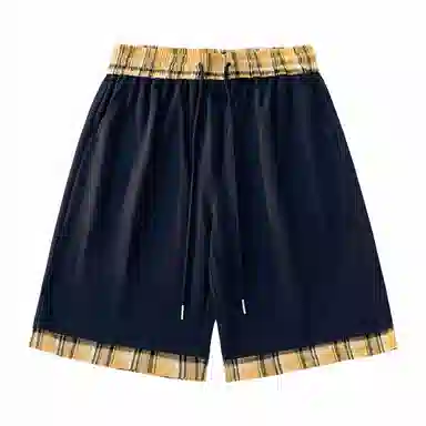 红蜻蜓 美式字母复古上衣舒适百搭基础短裤休闲运动套装 男女同款