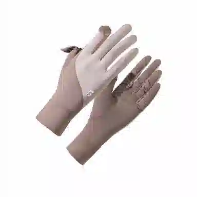 浪莎 防紫外线夏季薄款冰丝防滑可触屏骑行开车运动户外遮阳透气 轻薄 防晒手套 女款