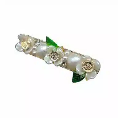 简应舒 樱花小刘海夹碎发夹 亚克力 合金 发夹 女款